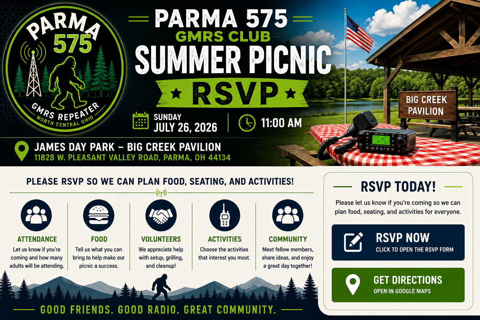 2026 Parma 575 Summer Picnic flyer